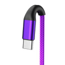 Purple 3ft PD Cable,  Power Fast Charger Cord Type-C to USB-C  - ACM32 2165-3