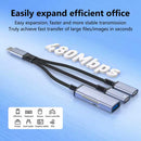 3-in-1 USB-C Splitter Earphone Adapter,  3-in-1 Converter  Memory Card Reader TYPE-C Charging Port  - ACP27 2306-3