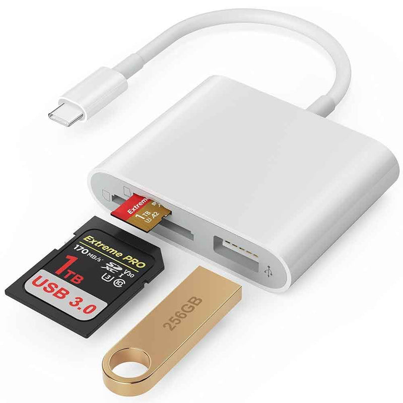 3-in-1 USB-C Adapter,  TYPE-C  MicroSD Slot Card Reader  - ACP21 2254-2