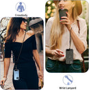 Black 2 Pack Phone Lanyard,  1 Pcs Wrist Straps 1 Pcs Neck Straps Holder Adjustable  - ACXW273 2634-6