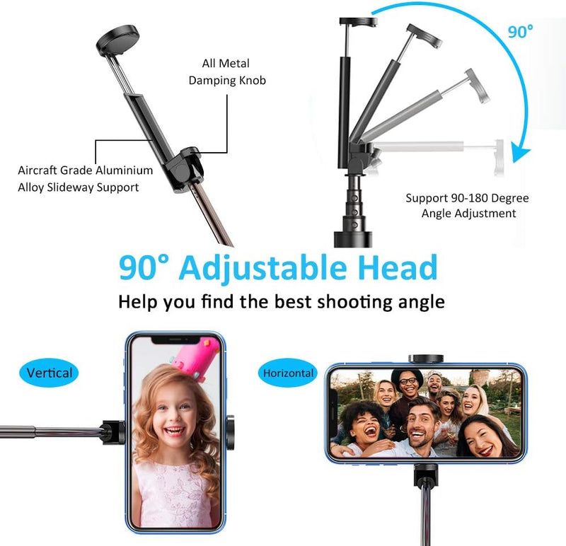  Selfie Stick ,   Remote Shutter  Lightweight Aluminum Wireless  - ACG36 2033-6