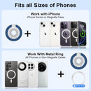 Metal Magnetic Ring Phone Holder ,  Folding Kickstand Blue  - ACXW218 2568-6