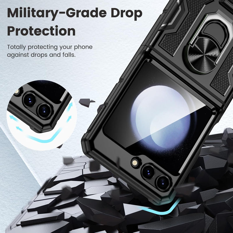  Hybrid Case Cover ,  Shockproof Kickstand  Metal Ring   - ACE74 2104-6