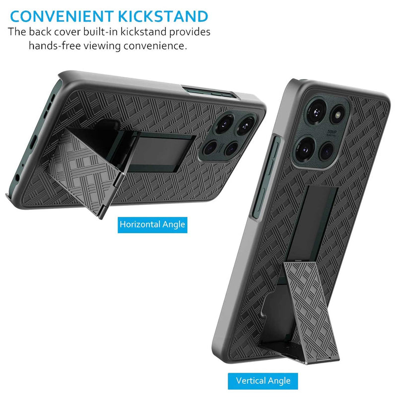 Case with Belt Clip,  w Kickstand Cover Swivel Holster Combo  - ACM73 2217-5