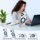 Metal Magnetic Ring Phone Holder ,  Folding Kickstand Blue  - ACXW218 2568-7
