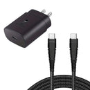 25W Fast Home Charger,  Power Adapter PD Type-C 6ft Long USB-C Cable  - ACG37 2230-1