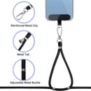 Black 2 Pack Phone Lanyard,  1 Pcs Wrist Straps 1 Pcs Neck Straps Holder Adjustable  - ACXW273 2634-4