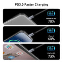 4 Pack 3ft and 6ft Long PD USB-C Cables,  Power Wire Cord Fast Charge  - ACXW193 2543-3