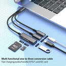 3-in-1 USB-C Splitter Earphone Adapter,  3-in-1 Converter  Memory Card Reader TYPE-C Charging Port  - ACP27 2306-2