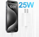 2 Pack 25W Fast Home Charger,  Quick 6ft and10ft USB-C Cable PD Type-C  - ACXW233 2589-2