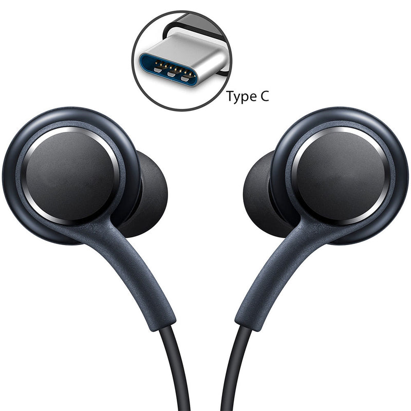 TYPE-C Earphones,  w Mic Headphones  USB-C Earbuds   - ACXS91 2084-4