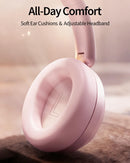 Pink Wireless Headphones,  w Mic Headset Foldable  - ACXW269 2630-5