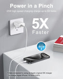 2 Pack 25W Fast Home Charger,  Quick 6ft and10ft USB-C Cable PD Type-C  - ACXW233 2589-4