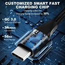 6 Pack PD USB-C Cables ,  Cord Fast Charge 3 Pack 3ft and 3 Pack 6ft   - ACXW199 2549-3
