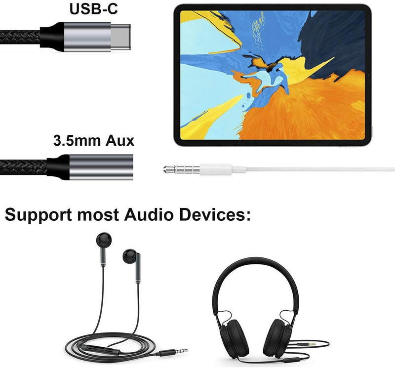 USB-C Earphone Adapter,  3.5mm Female to USB-C Male Port Converter Headphone Audio Jack   - ACS92 2193-3