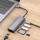  6-in-1 Adapter USB Hub ,   USB-C Charger Port  SD/TF Card Reader   RJ45 Network Port   - ACL54 2014-2
