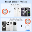Metal Magnetic Ring Phone Holder ,  Folding Kickstand Orange  - ACXW219 2569-6