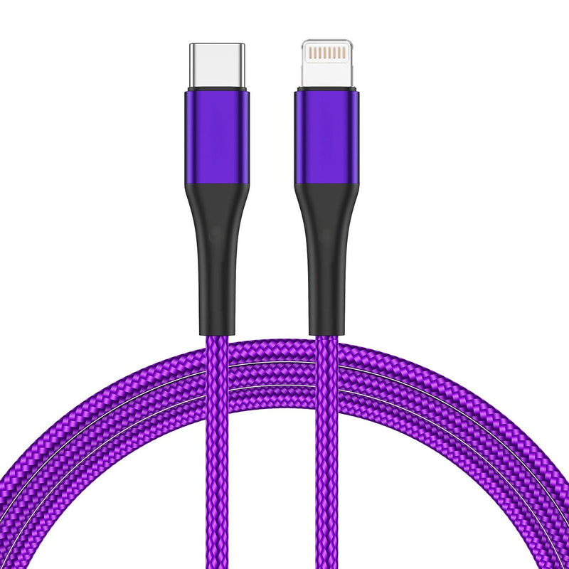  Purple 3ft PD Cable ,  Power Wire Fast Charger USB-C  - ACR52 2164-1