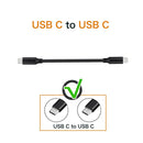 1ft Short USB-C Cable,   Power Wire  Cord PD Fast Charge  - ACS98 2163-3
