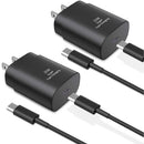 2 Pack 25W Fast Home Charger,  Quick 2 Pack 6ft USB-C Cable PD Type-C  - ACXW187 2536-1