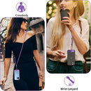 Purple 2 Pack Phone Lanyard ,  1 Pcs Wrist Straps 1 Pcs Neck Straps Adjustable Holder  - ACXW274 2635-5