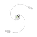 Retractable Cable with USB-C Adapter,  Type-C Fast Charger Cord Power Wire  - ACC65+USB-C 2131-3