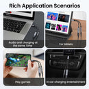 USB-C Earphone Adapter Splitter,  Port Converter Headphone Audio Jack  TYPE-C Charging Port  - ACP22 2282-5