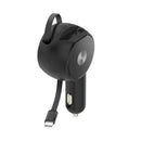 30W Car Charger,  Type-C 3 Amp Retractable  - ACK38 2241-1