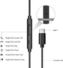 2 Pack TYPE-C Earphones ,  w Mic Headphone USB-C Earbuds  - ACXW203 2553-4