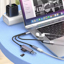 3-in-1 USB-C Splitter Earphone Adapter,  3-in-1 Converter  Memory Card Reader TYPE-C Charging Port  - ACP27 2306-4