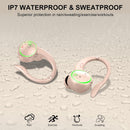 Pink Wireless Ear-hook Earphones,  True Stereo Over the Ear Headphones Bluetooth Earbuds  - ACXW267 2628-7