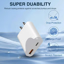 2 Pack 20W Dual Port Home Charger,  USB-C 2 Pack 3ft Long PD USB-C Cables Fast Type-C  - ACXW231 2586-5