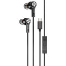 Wired TYPE-C Earphones,  w Mic Magnetic Headphone USB-C Earbuds  - ACC89 2574-1