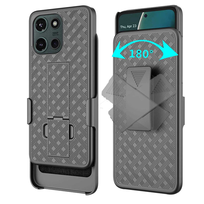 Case with Belt Clip,  w Kickstand Cover Swivel Holster Combo  - ACM73 2217-2
