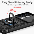 Hybrid Case Cover ,  Kickstand Lens Protects  Metal Ring   - ACXW12 2348-6