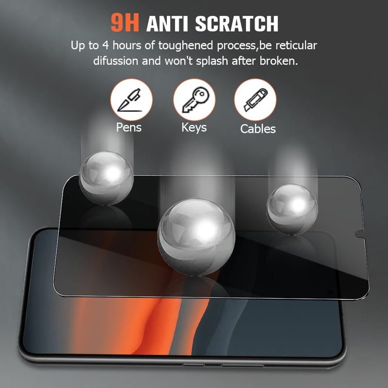 2 Pack Privacy Screen Protector,  9H Hardness Anti-Spy Tempered Glass  - AC2SP17 2166-3