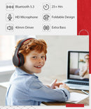 Wireless Headphones,  w Mic Headset Foldable  - ACXW133 2482-5