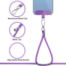 Purple 2 Pack Phone Lanyard ,  1 Pcs Wrist Straps 1 Pcs Neck Straps Adjustable Holder  - ACXW274 2635-4