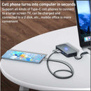 2 Port HDMI TV Adapter,  Audio Video TYPE-C PD Charger 7-in-1 USB-C Hub  - ACZ88 2212-8