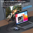 2 Port HDMI TV Adapter,  Audio Video TYPE-C PD Charger 7-in-1 USB-C Hub  - ACZ88 2212-5