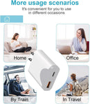 2 Pack 20W Dual Port Home Charger,  USB-C 2 Pack 3ft Long PD USB-C Cables Fast Type-C  - ACXW231 2586-4