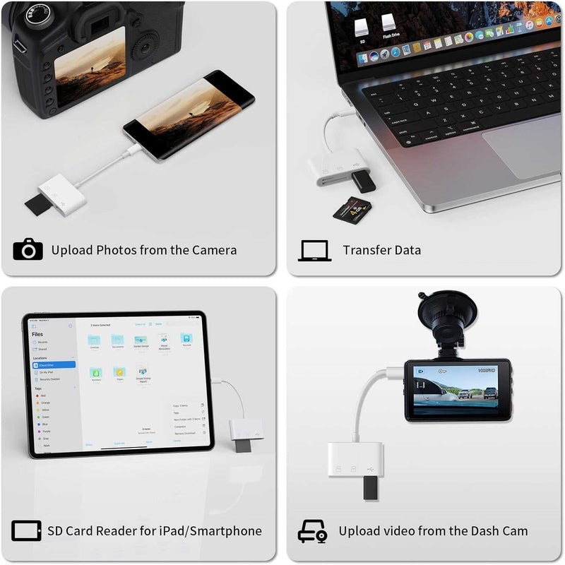 3-in-1 USB-C Adapter,  TYPE-C  MicroSD Slot Card Reader  - ACP21 2254-4