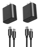 2 Pack 45W Fast Home Charger,  Quick 2 Pack 6ft USB-C Cable PD Type-C  - ACXW190 2539-1