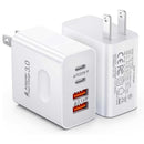 2 Pack 40W Wall Charger ,  Power Adapter Block 2 USB-C USB Ports Adaptive Fast Cube  - ACXW271 2632-1