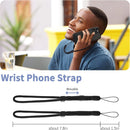 Black 2 Pack Phone Lanyard,  1 Pcs Wrist Straps 1 Pcs Neck Straps Holder Adjustable  - ACXW273 2634-5
