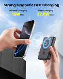 10000mAh 22.5W Power Bank,  Portable Charger Backup Battery Magnetic Wireless Charging   - ACF77 2336-2