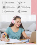 Wireless Headphones,  w Mic Headset Foldable  - ACXW134 2483-4