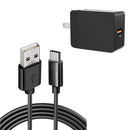 18W Fast Home Charger,  Wall AC Adapter Power Cord 6ft Long USB-C Cable  - ACF92 2056-1