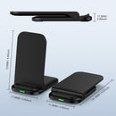Foldable Wireless Charger,  Stand Folding 15W Fast  - ACXW204 2554-4