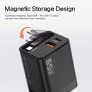 65W PD Home Charger,  USB-C 2ft Retractable Cable Fast Type-C  - ACK22 2240-4